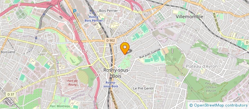 localisation de l'entreprise MONSIEUR SEMAH HMIDA  ROSNY-SOUS-BOIS