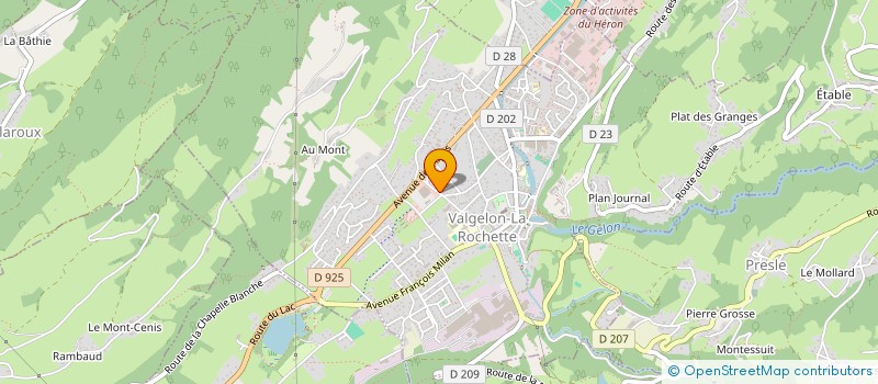 localisation de l'entreprise MONSIEUR SEMIH KARA  VALGELON-LA ROCHETTE