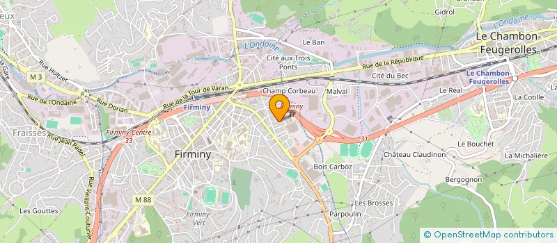 localisation de l'entreprise MONSIEUR SEMIH OZDOGRU  FIRMINY