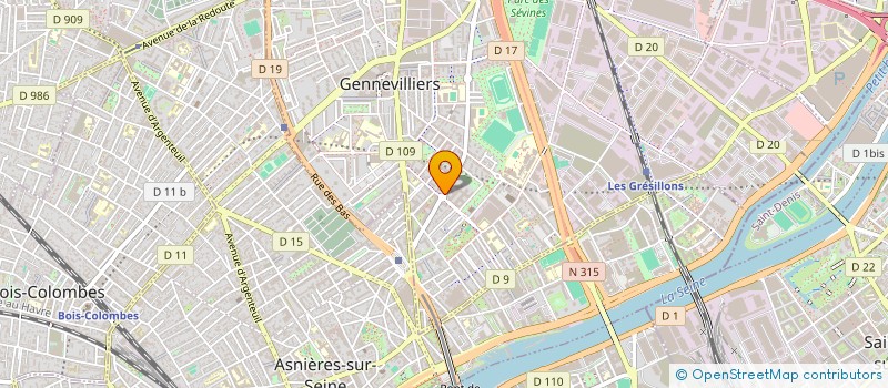 localisation de l'entreprise MONSIEUR SEN JIANG  GENNEVILLIERS