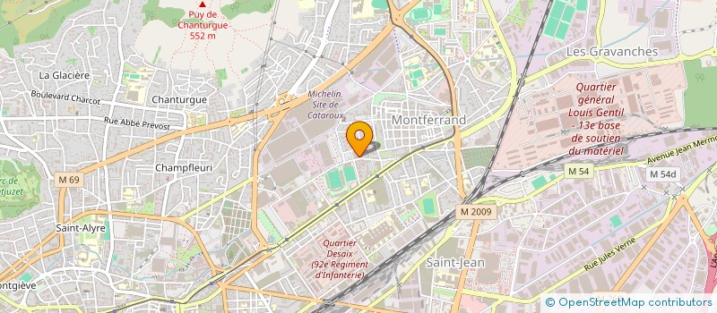 localisation de l'entreprise MONSIEUR SENAD KAJOSHAJ  CLERMONT-FERRAND