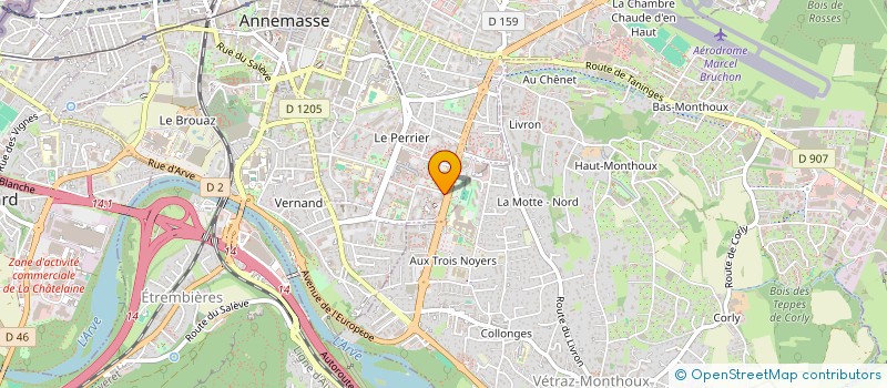 localisation de l'entreprise MONSIEUR SENAD OMEROVIC  ANNEMASSE