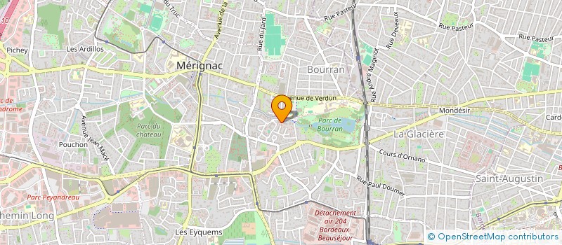 localisation de l'entreprise MONSIEUR SENAME GUERBE-VINCENT  MERIGNAC