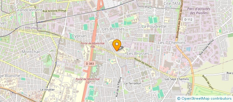 localisation de l'entreprise MONSIEUR SENDAO DIAS  VILLEURBANNE