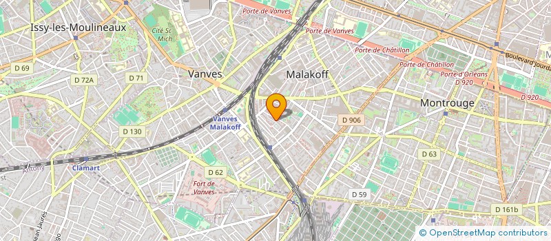 localisation de l'entreprise MONSIEUR SENDRISON ANDRIANA FENOMANANA  MALAKOFF