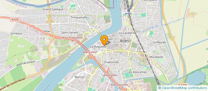 localisation de l'entreprise MONSIEUR SENHAJI HASSAN  ARLES