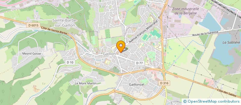 localisation de l'entreprise MONSIEUR SENNY BOURSIER  GAILLON