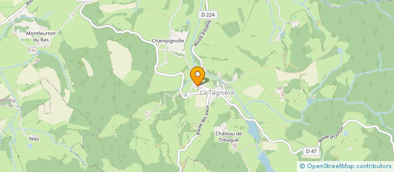 localisation de l'entreprise MONSIEUR SEPHANE DUPRE  LA TAGNIERE