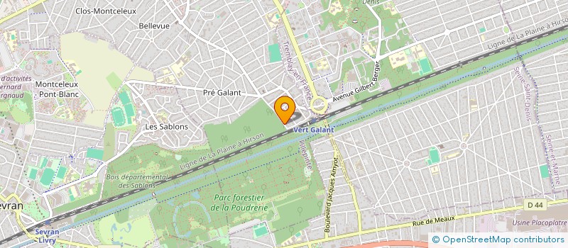 localisation de l'entreprise MONSIEUR SEPTIME KOUNKOU  VILLEPINTE