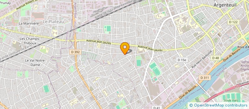 localisation de l'entreprise MONSIEUR SERAFIM AZEVEDO RIBEIRO  ARGENTEUIL