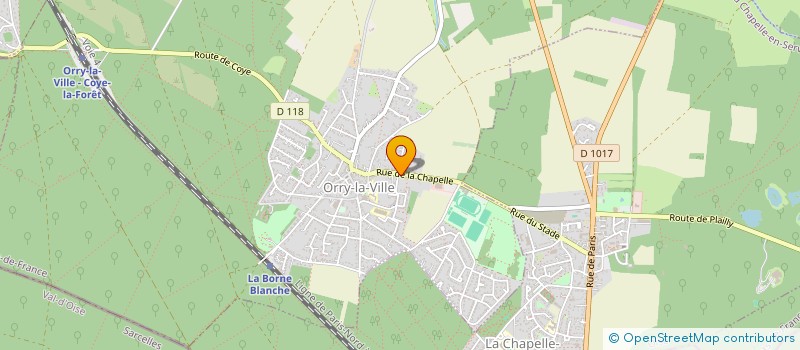 localisation de l'entreprise MONSIEUR SERAFIN BERNARDEZ  ORRY-LA-VILLE