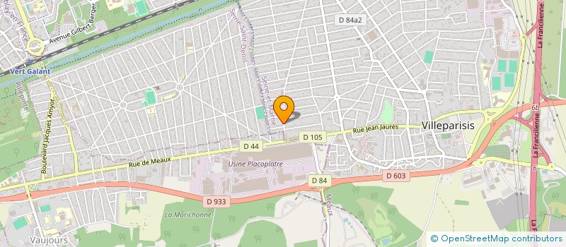 localisation de l'entreprise MONSIEUR SERAPHIN AKISSI  VILLEPARISIS