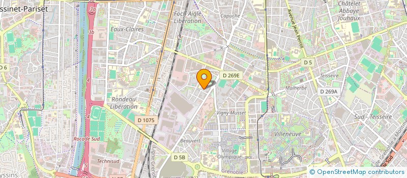 localisation de l'entreprise MONSIEUR SERAPHIN ATTEBE à GRENOBLE