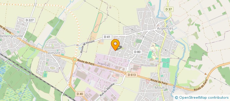 localisation de l'entreprise MONSIEUR SERAPHIN BACON  ARGENCES