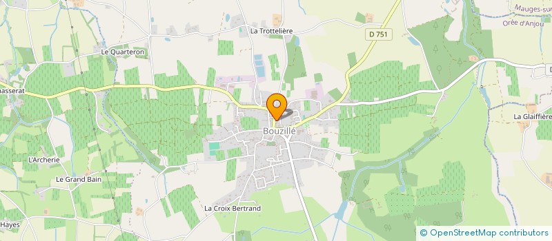 localisation de l'entreprise MONSIEUR SERAPHIN CHAUVEAU  OREE D ANJOU