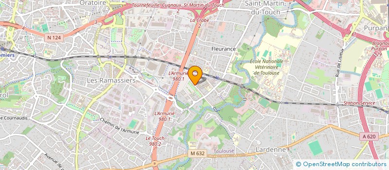 localisation de l'entreprise MONSIEUR SERAPHIN COLLE  TOULOUSE