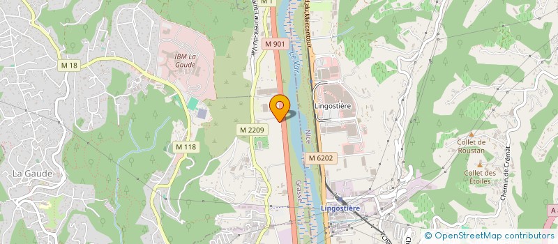 localisation de l'entreprise MONSIEUR SERAPHIN CONDELLO  LA GAUDE