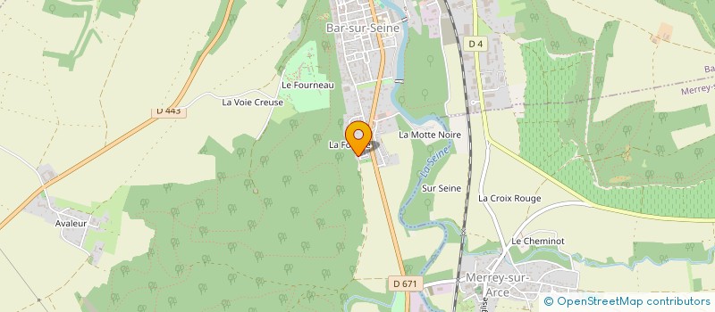 localisation de l'entreprise MONSIEUR SERAPHIN DUVIVIER  BAR-SUR-SEINE