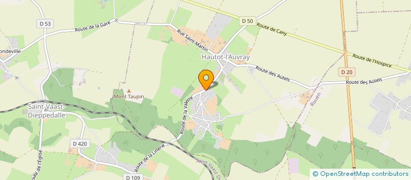 localisation de l'entreprise MONSIEUR SERAPHIN HOUNNOU  HAUTOT-L'AUVRAY