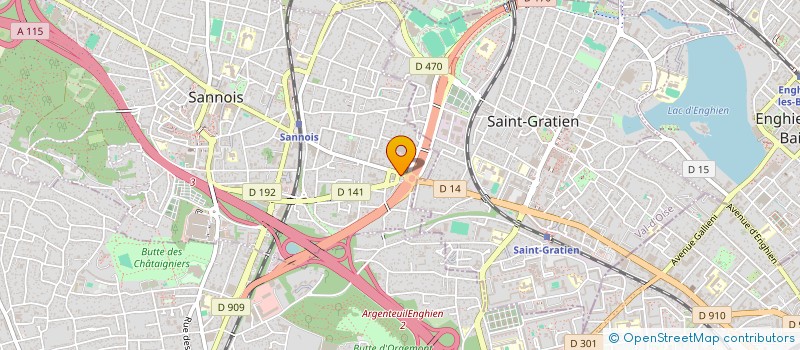 localisation de l'entreprise MONSIEUR SERAPHIN MAYAMBA  SANNOIS