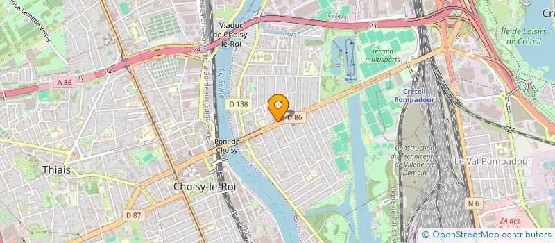 localisation de l'entreprise MONSIEUR SERAPHIN SODJI  CHOISY-LE-ROI