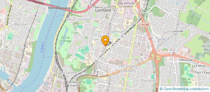 localisation de l'entreprise MONSIEUR SERAPHIN TAKAM  LORMONT