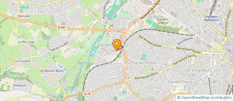 localisation de l'entreprise MONSIEUR SERBES BAJRAMOV à LIMOGES