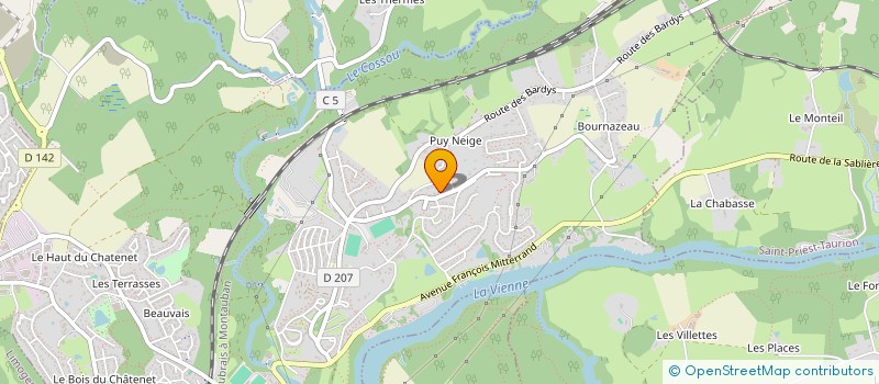 localisation de l'entreprise MONSIEUR SEREF BOSTAN  LE PALAIS SUR VIENNE