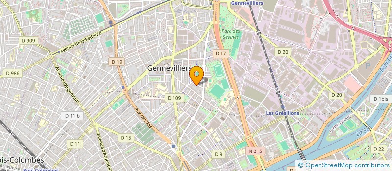 localisation de l'entreprise MONSIEUR SEREY TOUCH  GENNEVILLIERS