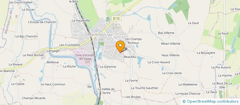 localisation de l'entreprise MONSIEUR SERGE ABE  MONTREUIL-SUR-ILLE