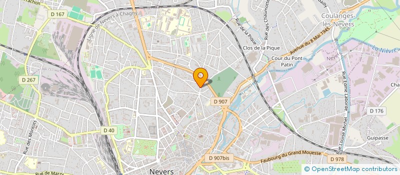 localisation de l'entreprise MONSIEUR SERGE ABOU BAKAYOKO à NEVERS