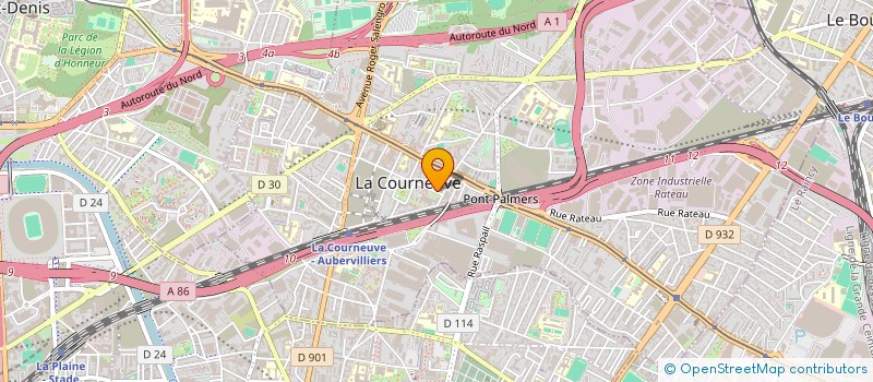 localisation de l'entreprise MONSIEUR SERGE ADONIS à LA COURNEUVE