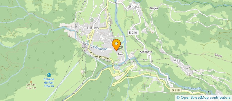 localisation de l'entreprise MONSIEUR SERGE AGUINAGA  LARUNS