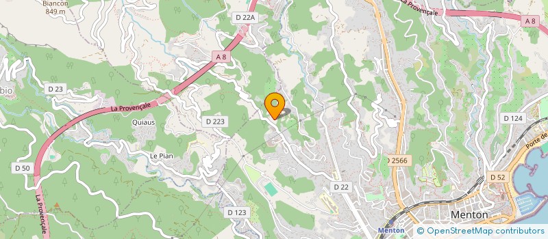 localisation de l'entreprise MONSIEUR SERGE ALARCON  MENTON