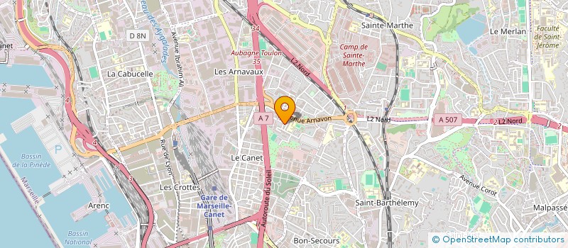 localisation de l'entreprise MONSIEUR SERGE ALARY à MARSEILLE