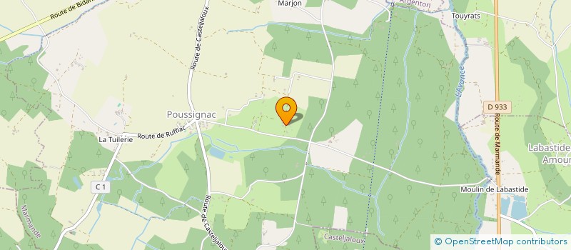 localisation de l'entreprise MONSIEUR SERGE ALFARE DE LORENZO  POUSSIGNAC