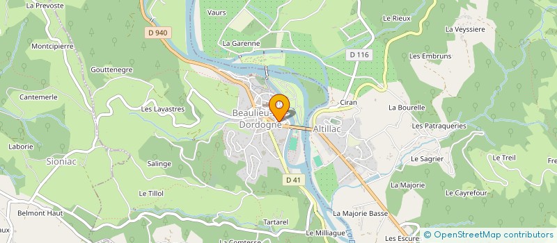 localisation de l'entreprise MONSIEUR SERGE ALRIVIE à BEAULIEU-SUR-DORDOGNE