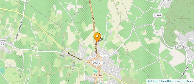 localisation de l'entreprise MONSIEUR SERGE ANDANSON  LEDIGNAN