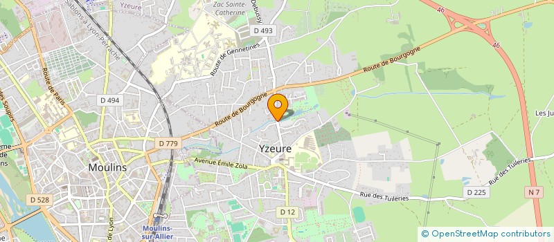 localisation de l'entreprise MONSIEUR SERGE ANDRE  TOULON SUR ALLIER