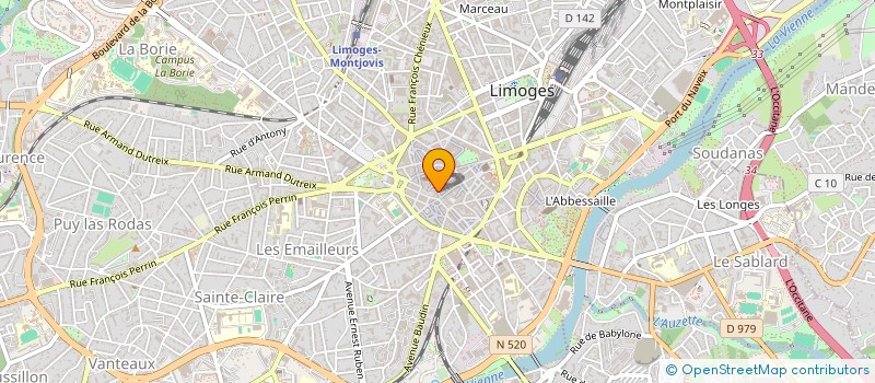 localisation de l'entreprise MONSIEUR SERGE ANDRIEUX à LIMOGES