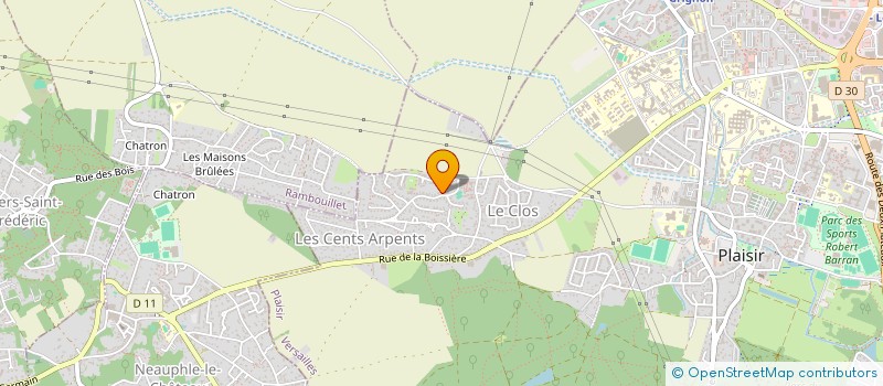 localisation de l'entreprise MONSIEUR SERGE ARMENGAUD à PLAISIR