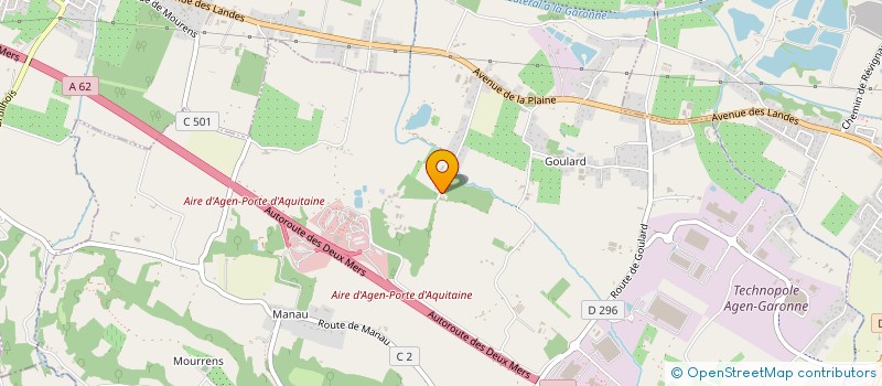 localisation de l'entreprise MONSIEUR SERGE ARNOULD  SAINTE-COLOMBE-EN-BRUILHOIS
