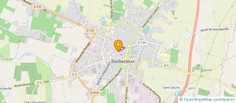 localisation de l'entreprise MONSIEUR SERGE ARVENNE à ANGOULEME