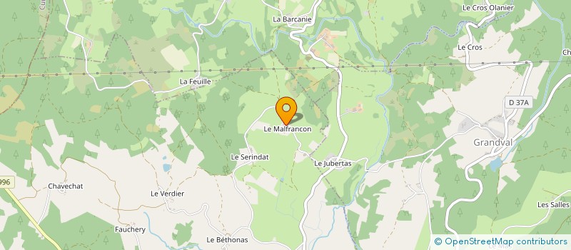 localisation de l'entreprise MONSIEUR SERGE ASTIER à SAINT-AMANT-ROCHE-SAVINE
