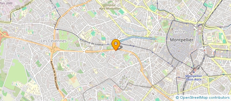 localisation de l'entreprise MONSIEUR SERGE AUBAGUE à MONTPELLIER