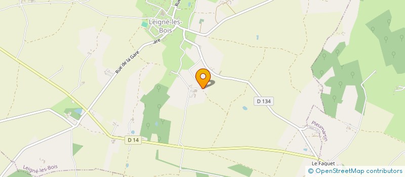 localisation de l'entreprise MONSIEUR SERGE AUDINET  LEIGNE-LES-BOIS