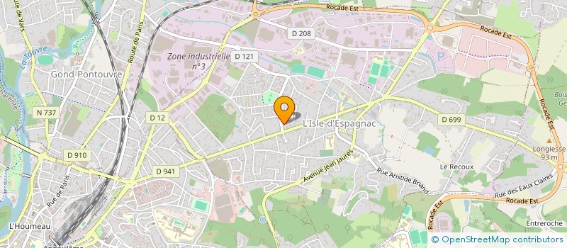 localisation de l'entreprise MONSIEUR SERGE AUDOIN  L'ISLE-D'ESPAGNAC