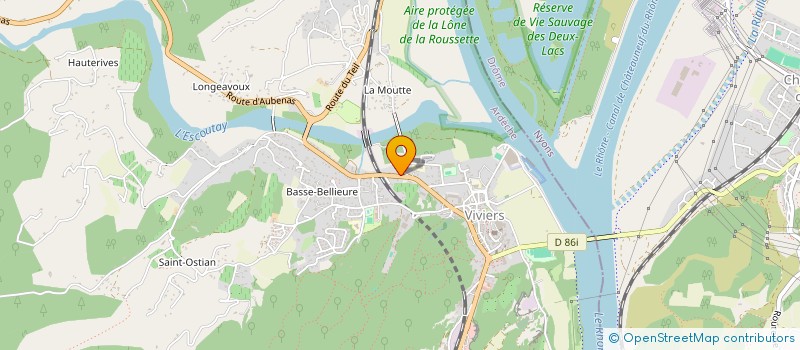 localisation de l'entreprise MONSIEUR SERGE AUTAJON  VIVIERS