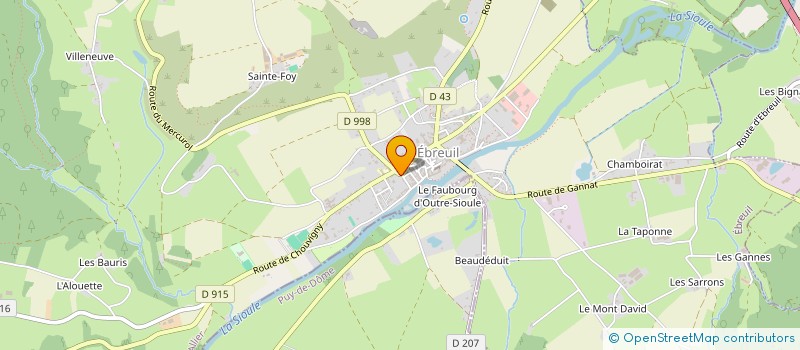 localisation de l'entreprise MONSIEUR SERGE AVIGNON à EBREUIL