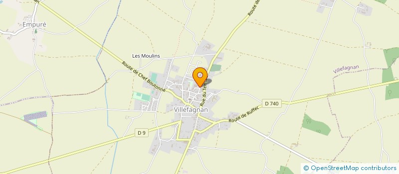 localisation de l'entreprise MONSIEUR SERGE AYRAULT à VILLEFAGNAN